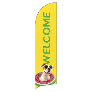 Summer Dog Flag Banner
