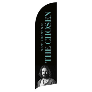 The Chosen Jesus Viewing Event Flag Banner