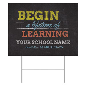Lifetime of Learning 18"x24" YardSigns