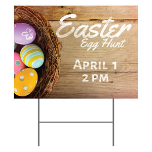 Easter Basket of Eggs 18"x24" YardSigns