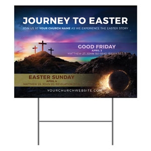 Journey To Easter YardSigns