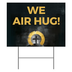 Hope Is Alive Gold Air Hug 18"x24" YardSigns
