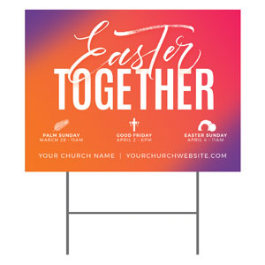 Easter Together Hues 18"x24" YardSigns