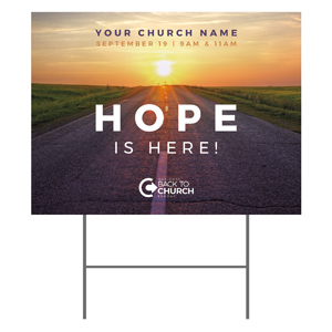 BTCS Hope Is Here YardSigns