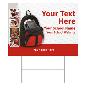 Backpack Your Text 18"x24" YardSigns