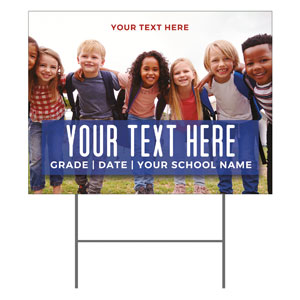 Kids Enroll Together Your Text YardSigns