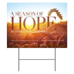 Season of Hope Wheat 18"x24" YardSigns