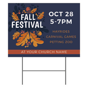 Fall Festival Invited 18"x24" YardSigns