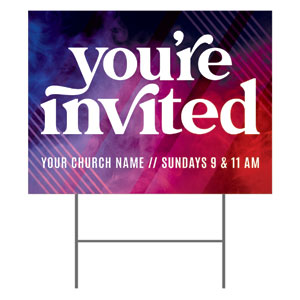 You're Invited Colors 18"x24" YardSigns