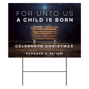 A Child Is Born 18"x24" YardSigns