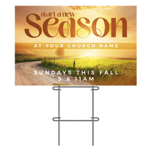 Start A New Season Road 36"x23.5" Large YardSigns