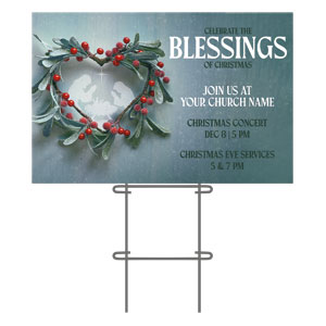 Blessings of Christmas 36"x23.5" Large YardSigns