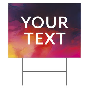 Vibrant Paint Your Text 18"x24" YardSigns