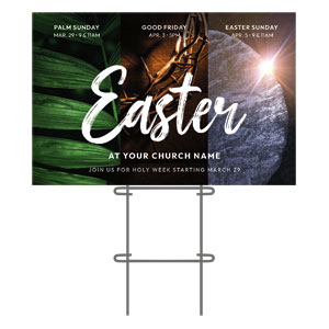 Easter Holy Week 36"x23.5" Large YardSigns