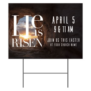 Tomb Risen 18"x24" YardSigns