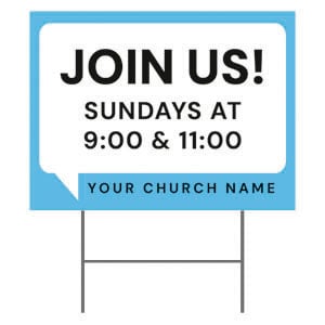 Chat Bubble 18"x24" YardSigns
