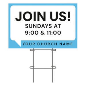 Chat Bubble 36"x23.5" Large YardSigns