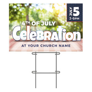 Picnic Table Invited 36"x23.5" Large YardSigns